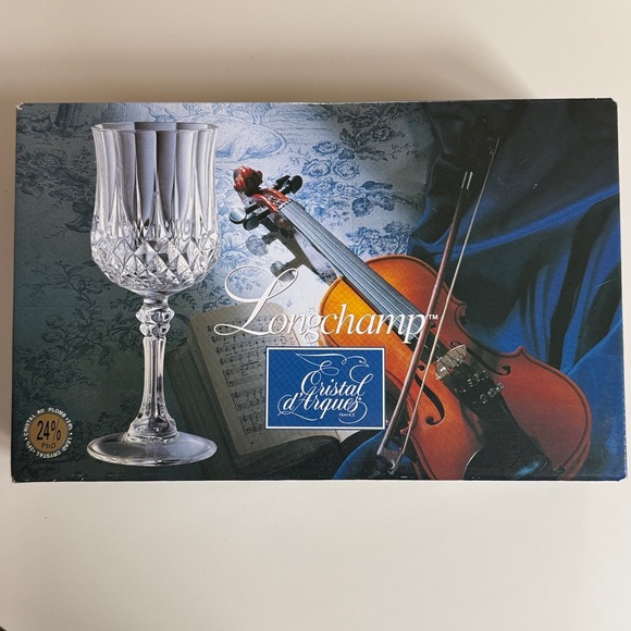 Longchamp Cristal D’Arques Set of 4 Wine Glasses - Picture 3 of 6